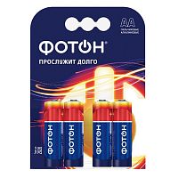 Батарейки алкалиновые ФОТОН LR03 КP4 NEW*10 / блистер 4 шт					