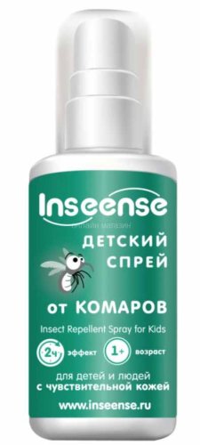 Inseense Детский спрей от комаров, 50 мл