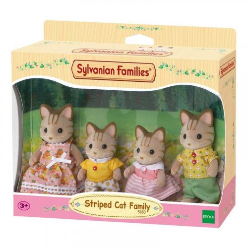 Sylvanian Families Набор "Семья Полосатых Кошек"