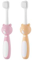 Roxy Kids Набор зубных щеток "Мишка" / цвет розовый, оранжевый					