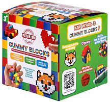 1toy Конструктор пластилин Gummy blocks, 4 цвета