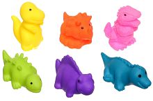 Крошка Я Набор резиновых игрушек для ванны «Купание с динозаврами»					