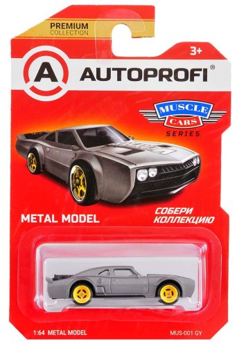 Autoprofi Машинка коллекционная Muscle Cars / цвет серый