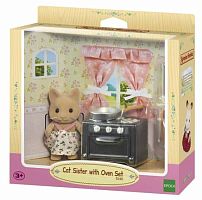 Sylvanian Families Набор "Дочка Котенок на кухне"					