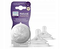 Avent Соска Natural Response, с рождения, 2 шт., поток 1/6