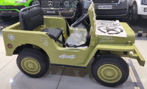 Toyland Электромобиль Джип Jeep Willys mini / цвет Matcha (матча)