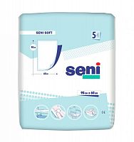 Гигиенические пеленки из распушенной целлюлозы Seni soft 90*60 5 шт					